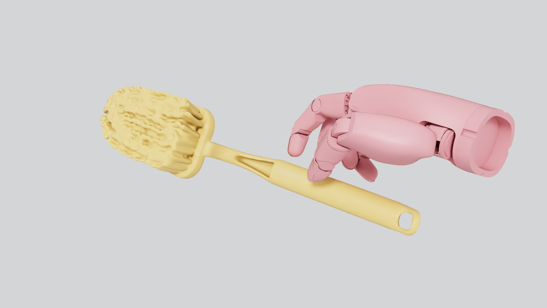 Surface brushing · TACO: input retargeted hand pose at the same time