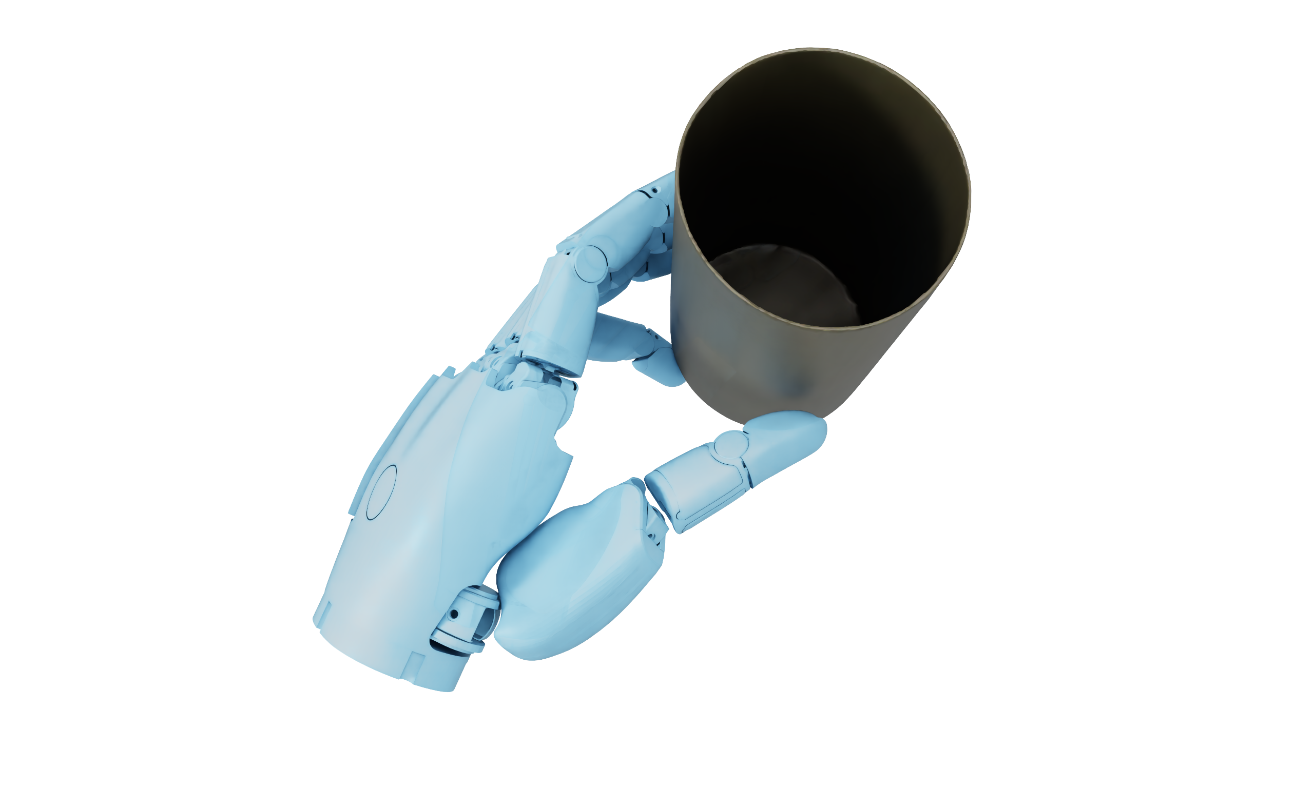Optimized fingers contacting the cup surface